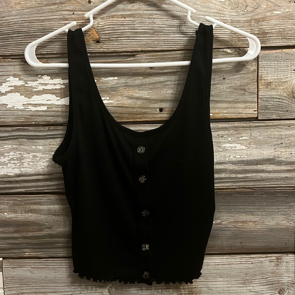 Ribbed Top with buttons never worn